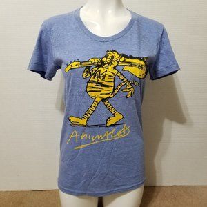 Maroon 5 shirt XL Animals cartoon graphic blue band merch
